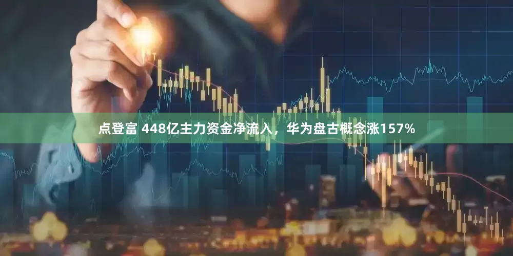 点登富 448亿主力资金净流入，华为盘古概念涨157%